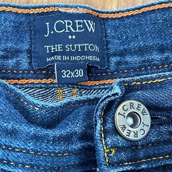 J Crew Factory Distressed The Sutton Straight Leg Blue Men’s Jeans  32x30 - Picture 5 of 11